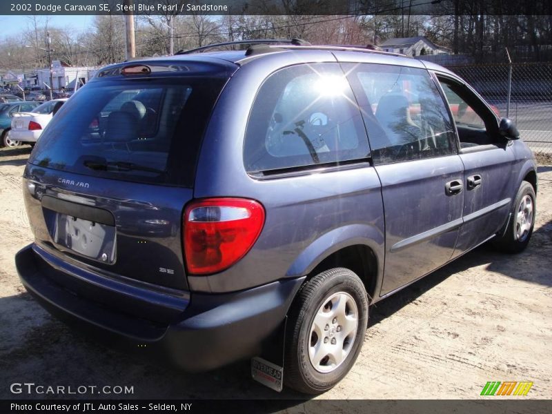 Steel Blue Pearl / Sandstone 2002 Dodge Caravan SE