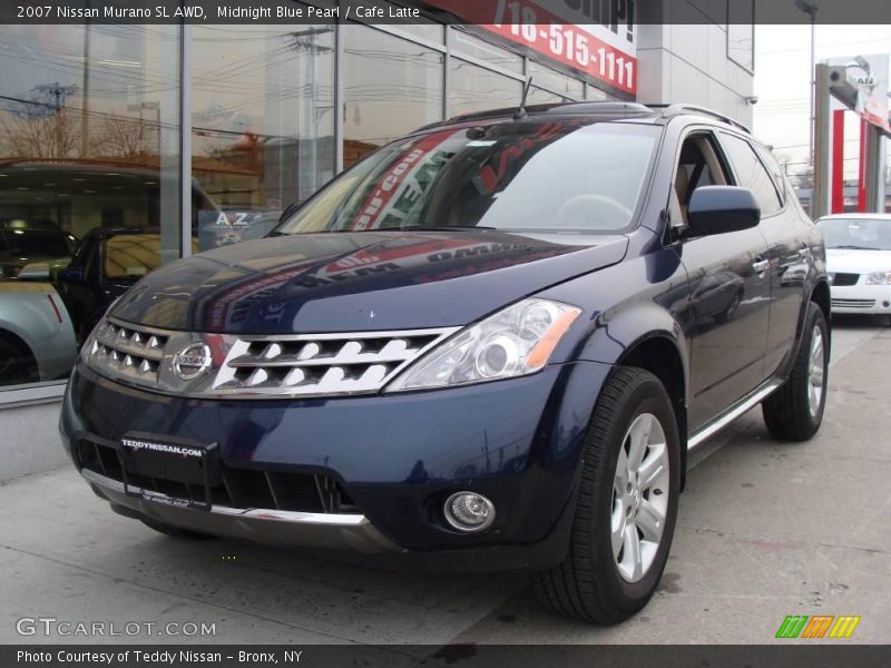 Midnight Blue Pearl / Cafe Latte 2007 Nissan Murano SL AWD