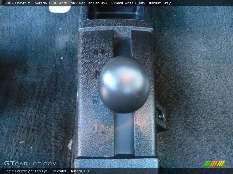 Summit White / Dark Titanium Gray 2007 Chevrolet Silverado 1500 Work Truck Regular Cab 4x4