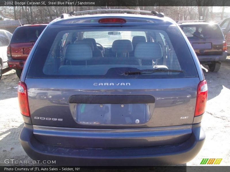 Steel Blue Pearl / Sandstone 2002 Dodge Caravan SE