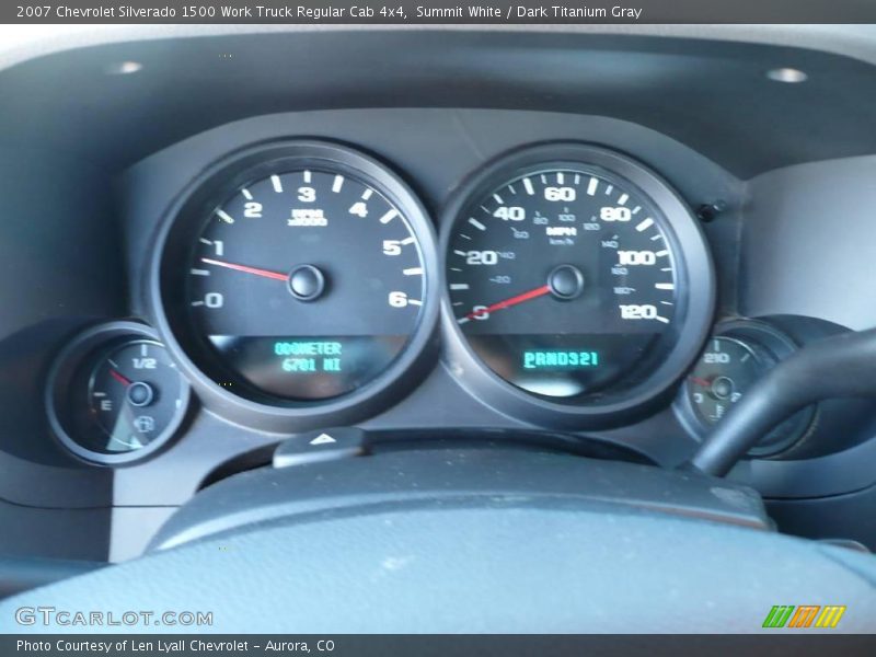 Summit White / Dark Titanium Gray 2007 Chevrolet Silverado 1500 Work Truck Regular Cab 4x4