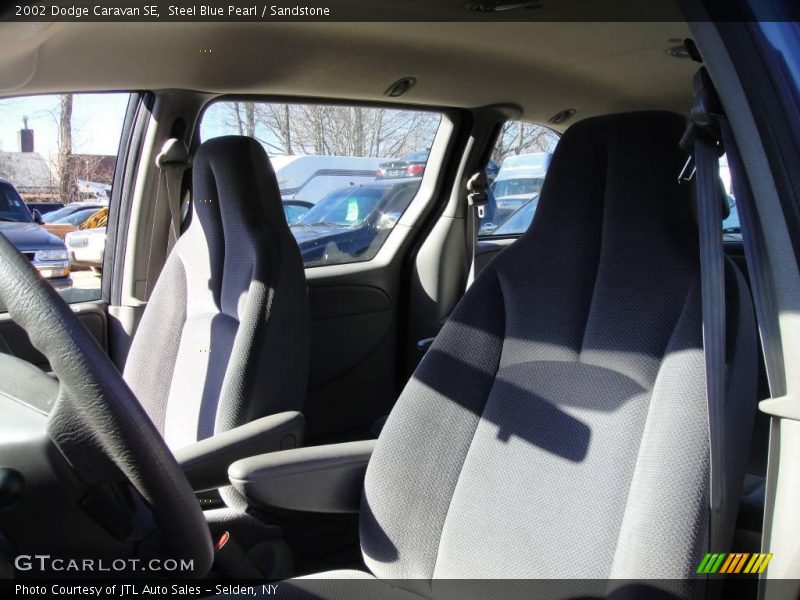 Steel Blue Pearl / Sandstone 2002 Dodge Caravan SE