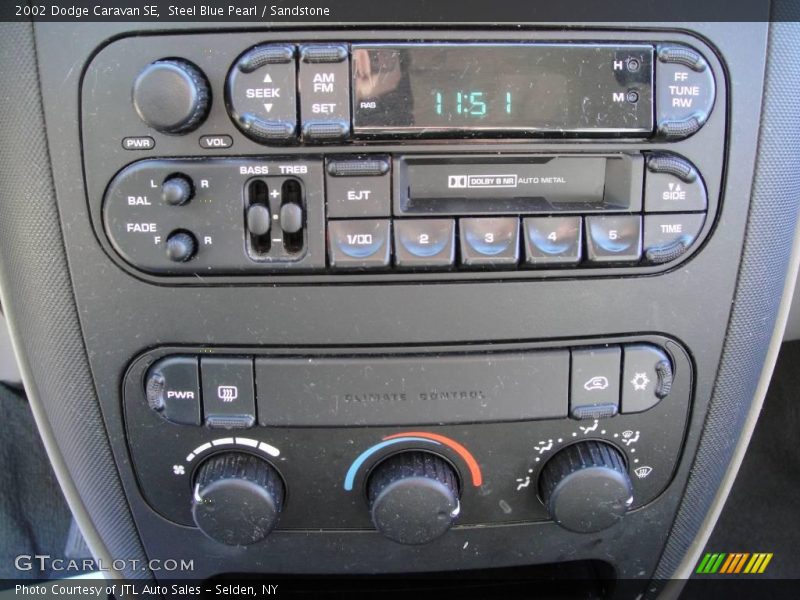 Steel Blue Pearl / Sandstone 2002 Dodge Caravan SE