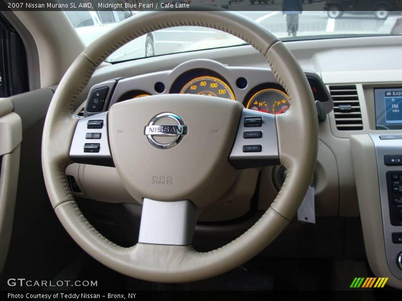 Midnight Blue Pearl / Cafe Latte 2007 Nissan Murano SL AWD