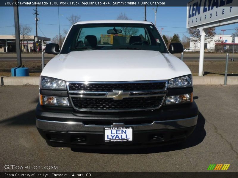 Summit White / Dark Charcoal 2007 Chevrolet Silverado 1500 Work Truck Regular Cab 4x4