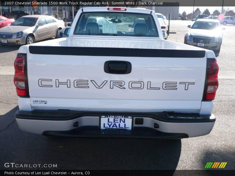 Summit White / Dark Charcoal 2007 Chevrolet Silverado 1500 Work Truck Regular Cab 4x4