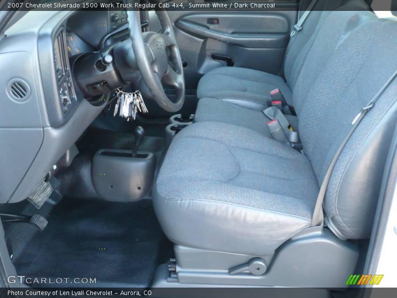 Summit White / Dark Charcoal 2007 Chevrolet Silverado 1500 Work Truck Regular Cab 4x4