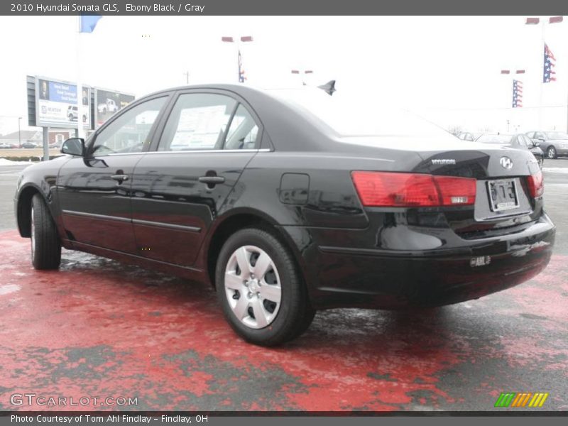 Ebony Black / Gray 2010 Hyundai Sonata GLS