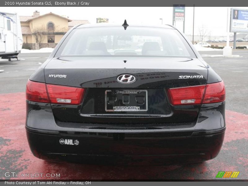 Ebony Black / Gray 2010 Hyundai Sonata GLS