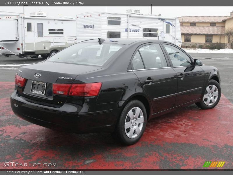 Ebony Black / Gray 2010 Hyundai Sonata GLS