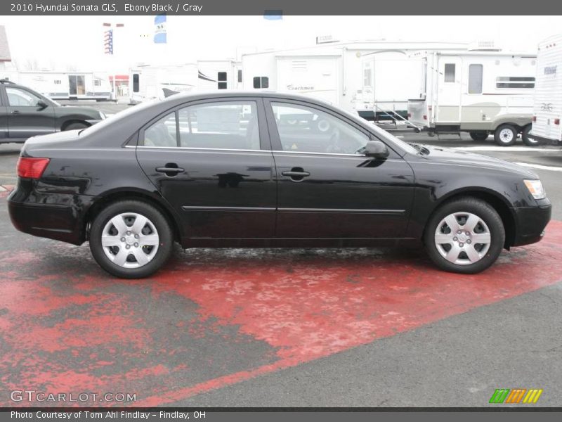 Ebony Black / Gray 2010 Hyundai Sonata GLS
