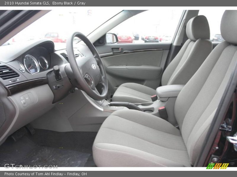 Ebony Black / Gray 2010 Hyundai Sonata GLS