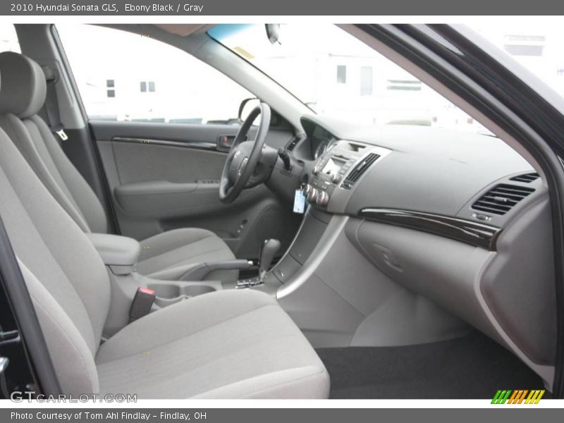 Ebony Black / Gray 2010 Hyundai Sonata GLS
