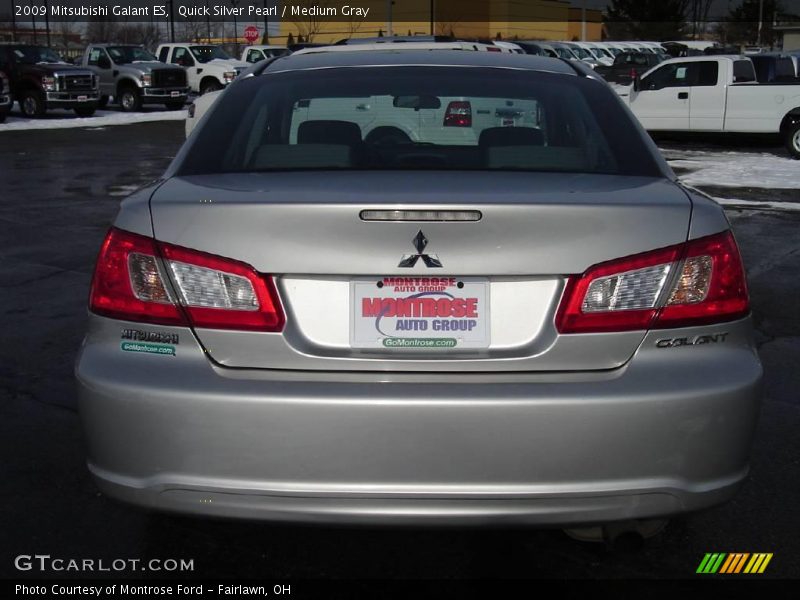 Quick Silver Pearl / Medium Gray 2009 Mitsubishi Galant ES