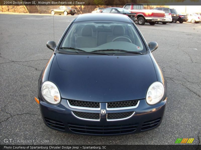 Midnight Blue Pearlcoat / Taupe 2004 Dodge Neon SE