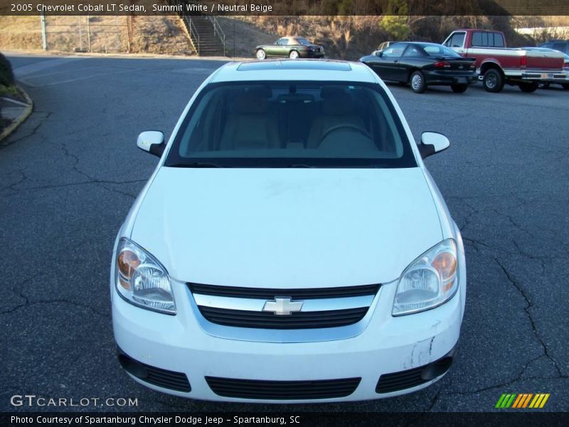 Summit White / Neutral Beige 2005 Chevrolet Cobalt LT Sedan