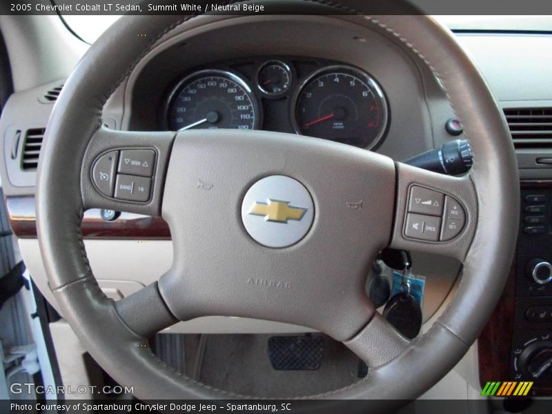 Summit White / Neutral Beige 2005 Chevrolet Cobalt LT Sedan