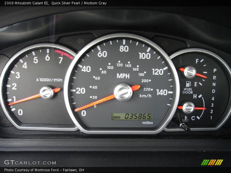 Quick Silver Pearl / Medium Gray 2009 Mitsubishi Galant ES