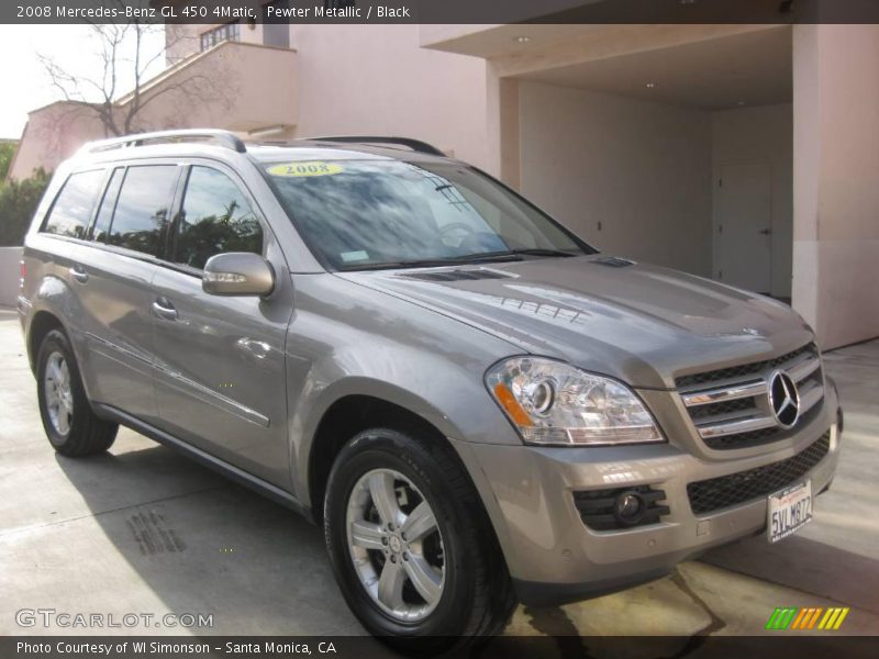 Pewter Metallic / Black 2008 Mercedes-Benz GL 450 4Matic