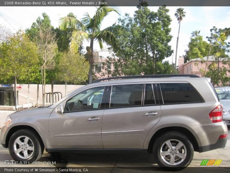 Pewter Metallic / Black 2008 Mercedes-Benz GL 450 4Matic