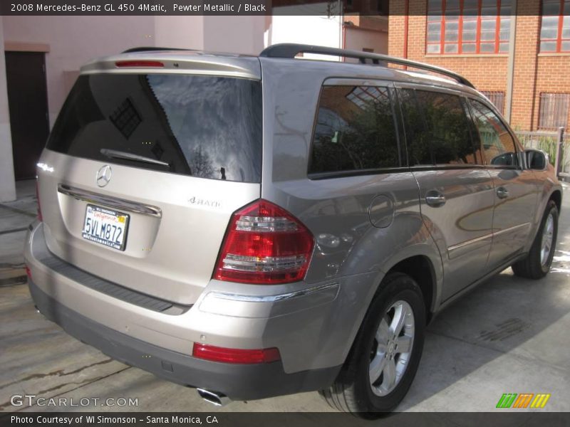 Pewter Metallic / Black 2008 Mercedes-Benz GL 450 4Matic