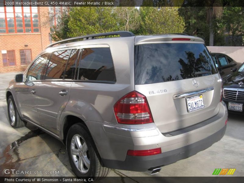 Pewter Metallic / Black 2008 Mercedes-Benz GL 450 4Matic