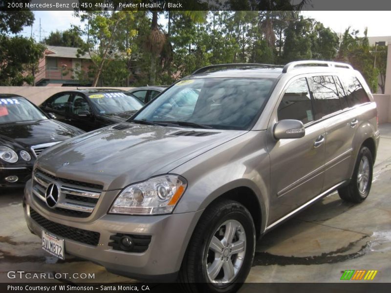 Pewter Metallic / Black 2008 Mercedes-Benz GL 450 4Matic