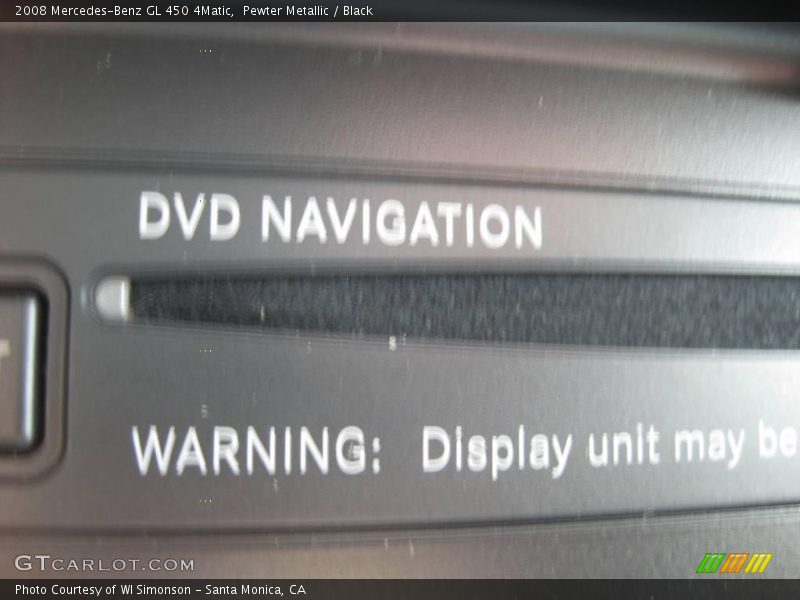 Pewter Metallic / Black 2008 Mercedes-Benz GL 450 4Matic