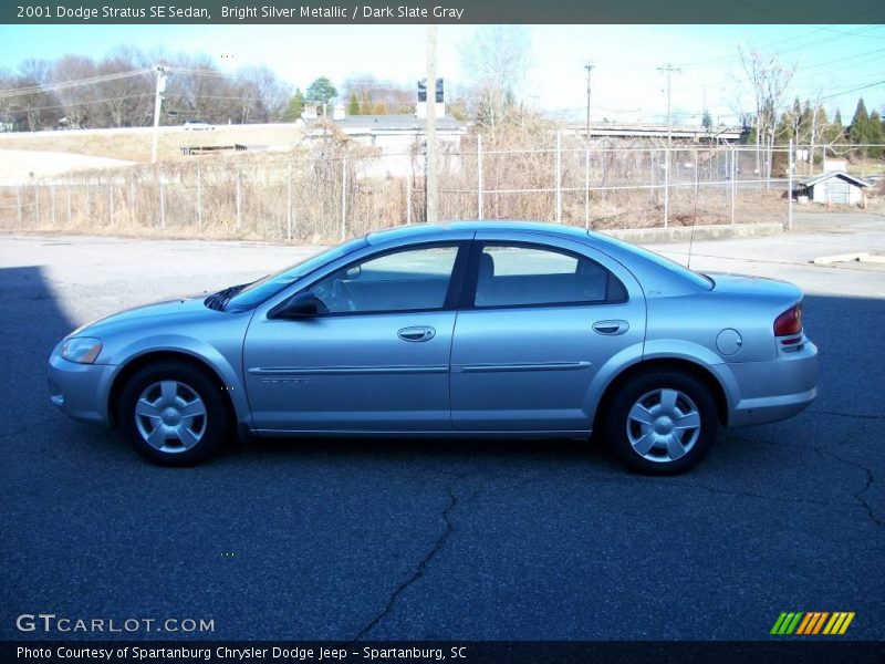 Bright Silver Metallic / Dark Slate Gray 2001 Dodge Stratus SE Sedan
