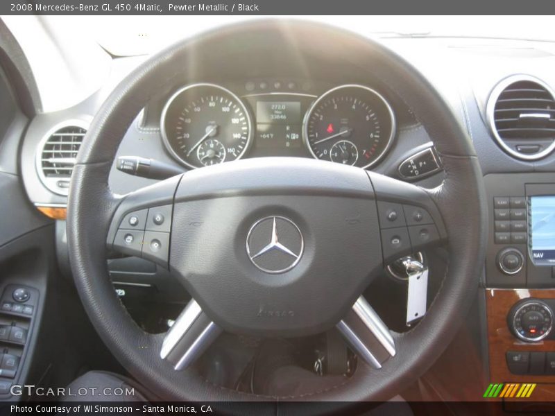 Pewter Metallic / Black 2008 Mercedes-Benz GL 450 4Matic