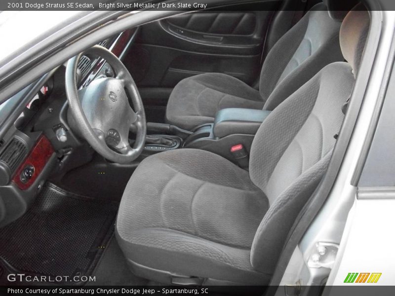Bright Silver Metallic / Dark Slate Gray 2001 Dodge Stratus SE Sedan