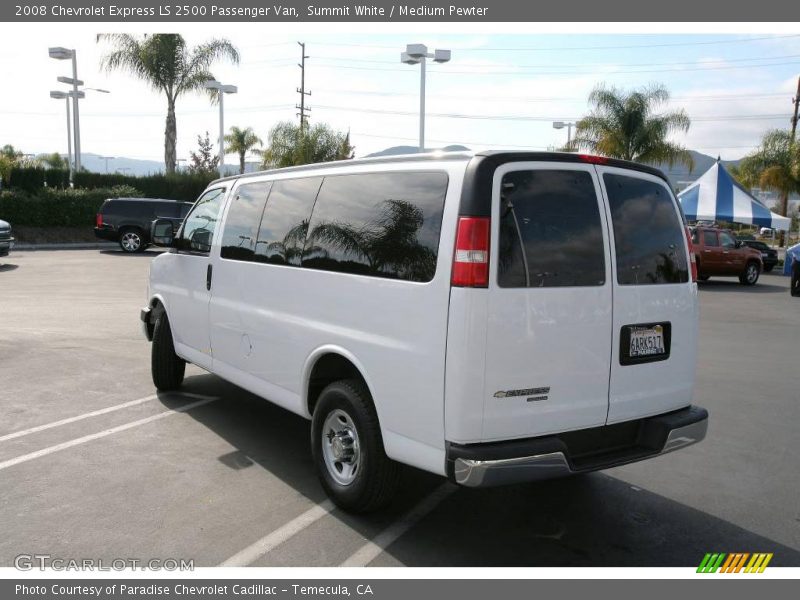 Summit White / Medium Pewter 2008 Chevrolet Express LS 2500 Passenger Van