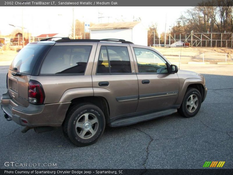 Sandalwood Metallic / Medium Oak 2002 Chevrolet TrailBlazer LT