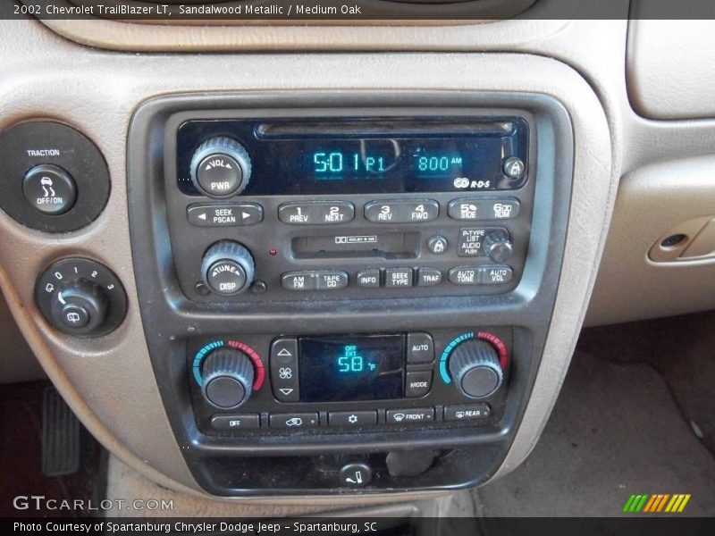 Sandalwood Metallic / Medium Oak 2002 Chevrolet TrailBlazer LT