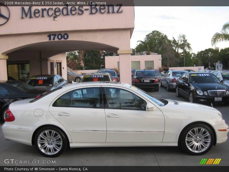 Arctic White / Cashmere 2008 Mercedes-Benz E 350 Sedan