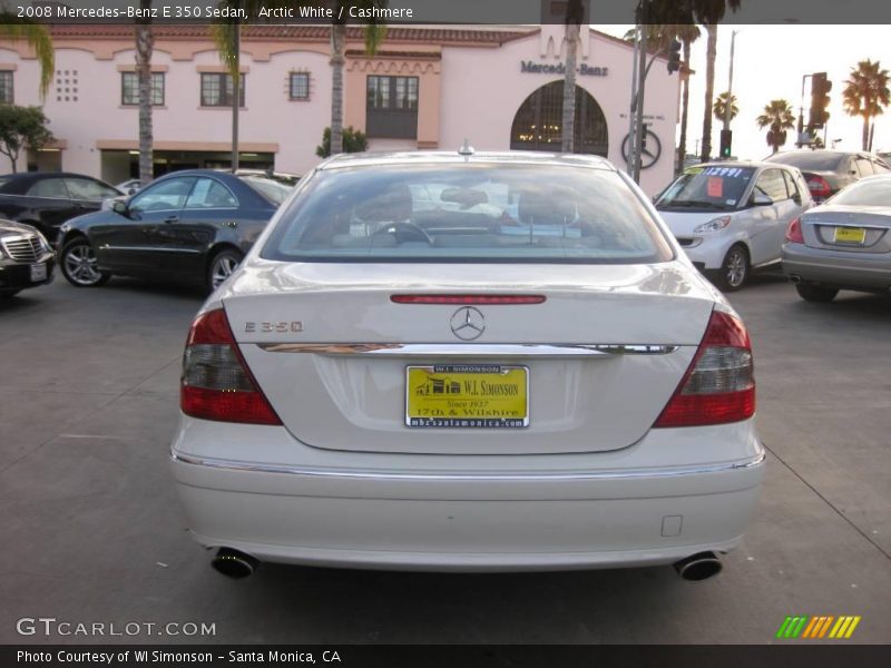 Arctic White / Cashmere 2008 Mercedes-Benz E 350 Sedan