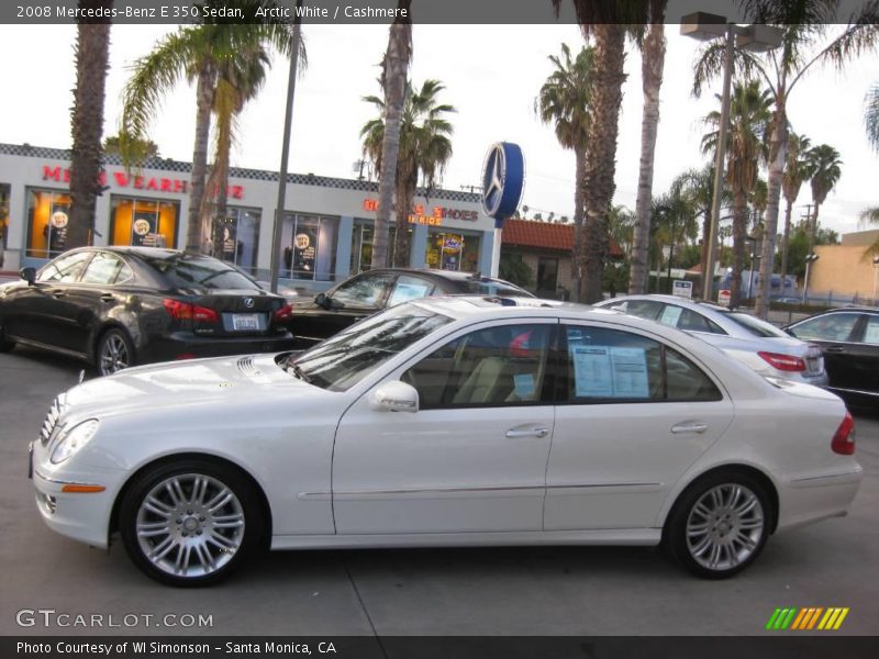 Arctic White / Cashmere 2008 Mercedes-Benz E 350 Sedan