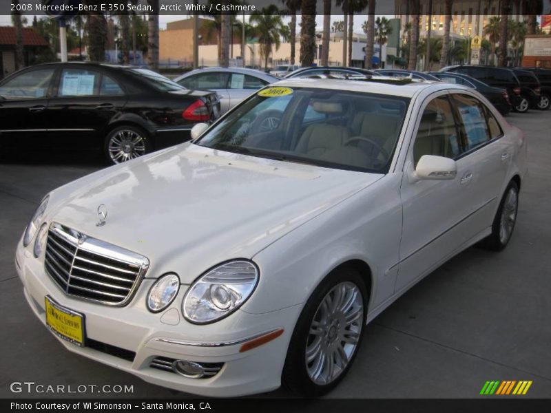 Arctic White / Cashmere 2008 Mercedes-Benz E 350 Sedan