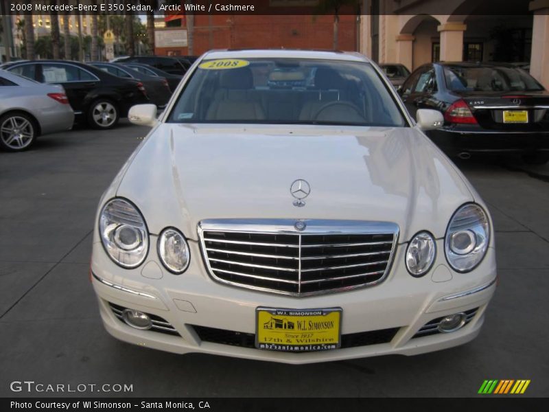 Arctic White / Cashmere 2008 Mercedes-Benz E 350 Sedan