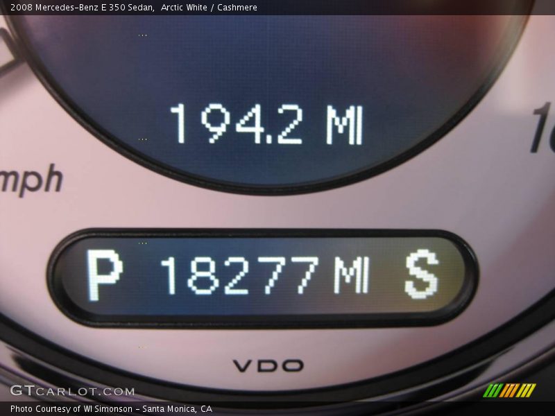 Arctic White / Cashmere 2008 Mercedes-Benz E 350 Sedan