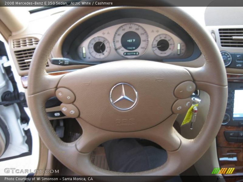 Arctic White / Cashmere 2008 Mercedes-Benz E 350 Sedan