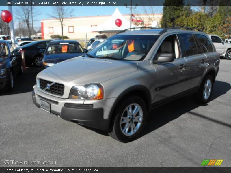 Ash Gold Metallic / Taupe/Light Taupe 2003 Volvo XC90 T6 AWD