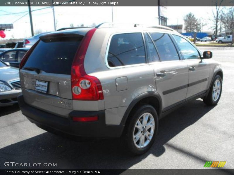 Ash Gold Metallic / Taupe/Light Taupe 2003 Volvo XC90 T6 AWD