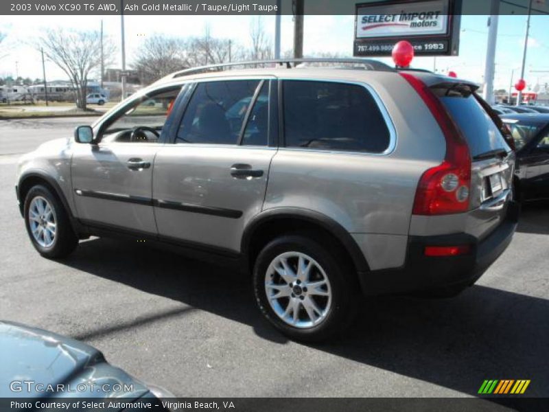 Ash Gold Metallic / Taupe/Light Taupe 2003 Volvo XC90 T6 AWD