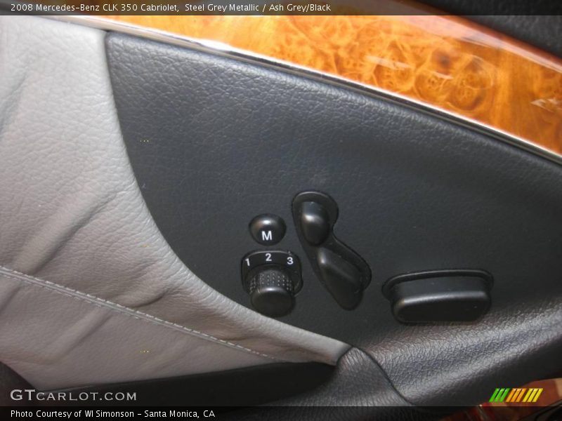 Steel Grey Metallic / Ash Grey/Black 2008 Mercedes-Benz CLK 350 Cabriolet