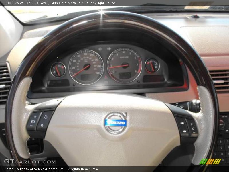 Ash Gold Metallic / Taupe/Light Taupe 2003 Volvo XC90 T6 AWD