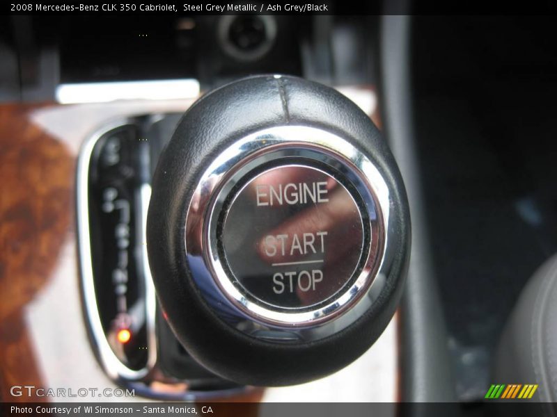 Steel Grey Metallic / Ash Grey/Black 2008 Mercedes-Benz CLK 350 Cabriolet