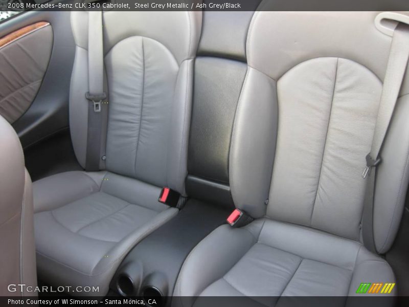 Steel Grey Metallic / Ash Grey/Black 2008 Mercedes-Benz CLK 350 Cabriolet