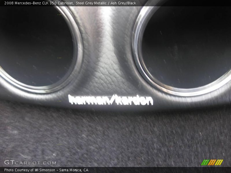 Steel Grey Metallic / Ash Grey/Black 2008 Mercedes-Benz CLK 350 Cabriolet