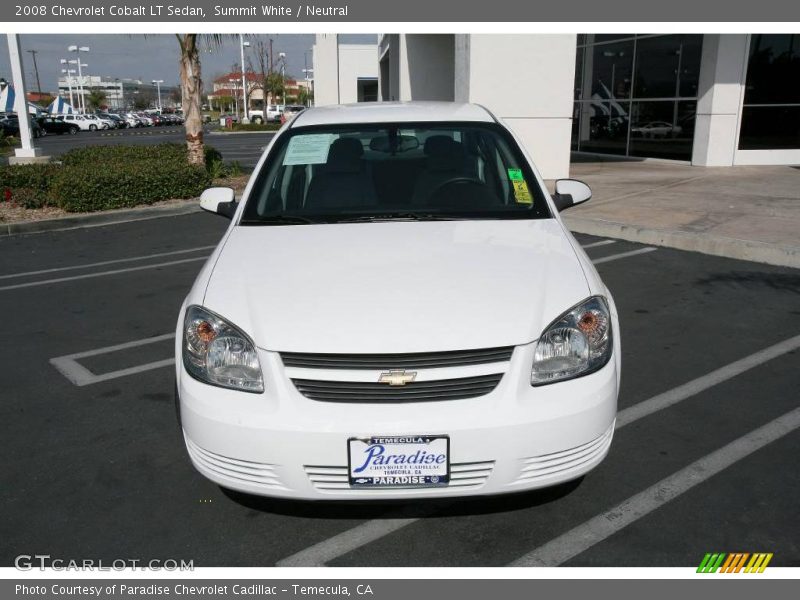 Summit White / Neutral 2008 Chevrolet Cobalt LT Sedan